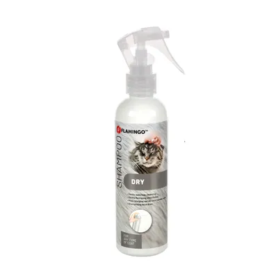 Flamingo - Shampoing sec, spray, 200 ml pour chat