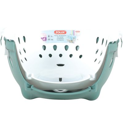 Cage de transport Smart chic verte max 6 kg pour petit chien et chat