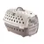 Cage de transport Smart chic Taupe max 6 kg pour petit chien et chat