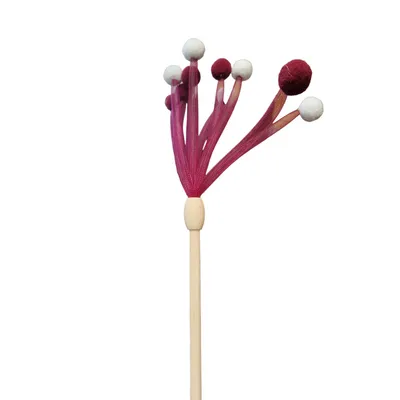 Jouet canne à pêche pour chat avec tube flexible et pompon, 40 cm,