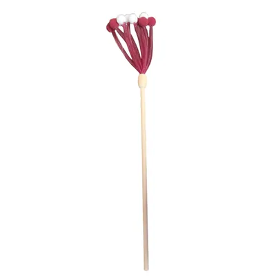 Jouet canne à pêche pour chat avec tube flexible et pompon, 40 cm,