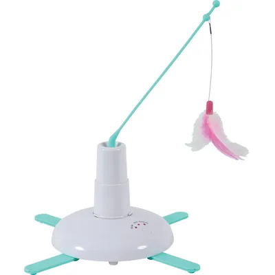 jouet rotatif avec plumeau cat player2 ø 48 x 34.5 cm pour chat