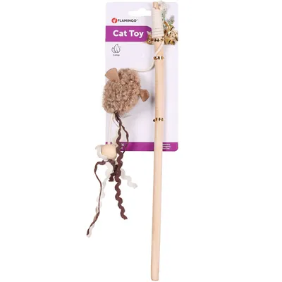 1 Canne à pêche SUAVA 20 cm jouet pour chat couleur aléatoire