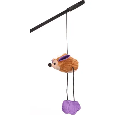 Canne à pêche  Lena hérisson jeux pour chat, couleurs aléatoires