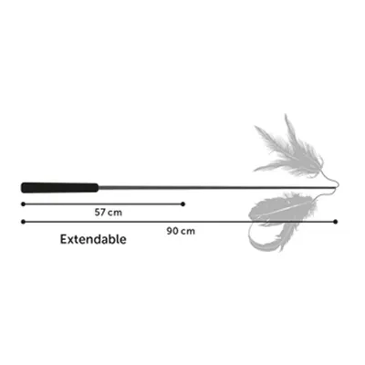 Flamingo - Canne a pêche Yula télescopique de 57 cm à 90 cm. pour chat