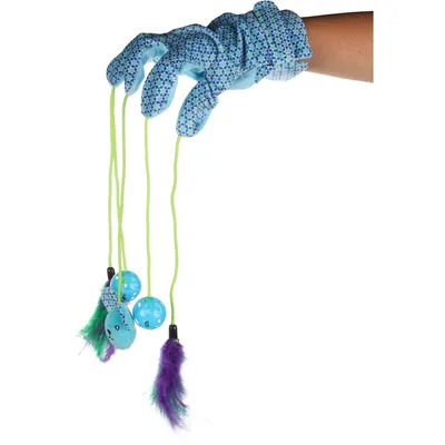 Gant avec jouets  55 cm x 3.8 cm pour chat