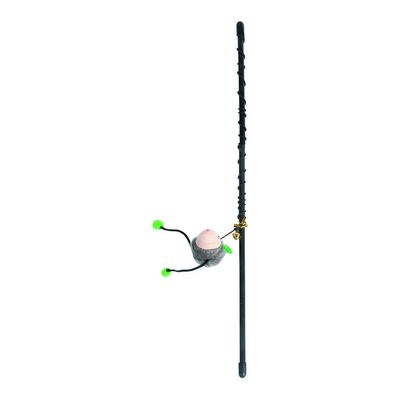 1 Canne à pêche  Mishka souris avec grelot  jeux pour chat couleurs aléatoi
