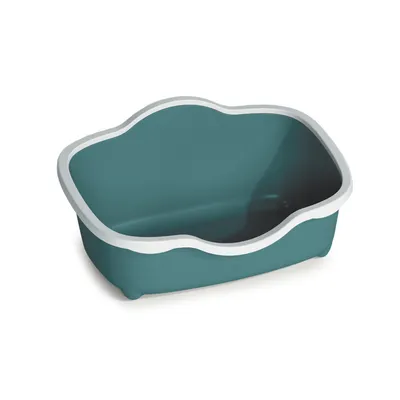 animallparadise - Bac à litière allongé vert 59 x 39x 27 cm pour chat