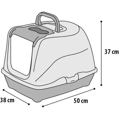 Flamingo - Maison de toilette LOKI Beige classic M 38 x 50 x 37 cm pour cha