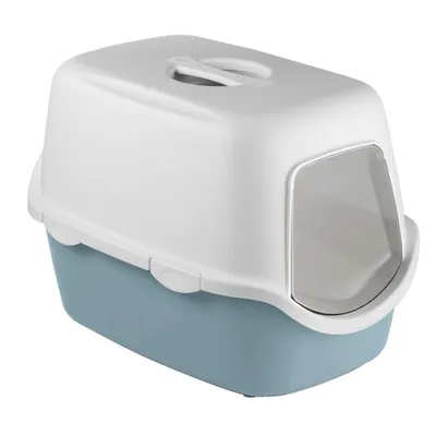 Maison de toilette Cathy filtre  acier 40 x 56 x H40 cm,  pour chat