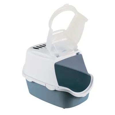 Maison de toilette Cathy Easy clean   acier 40 x 56 x H40 cm pour chat