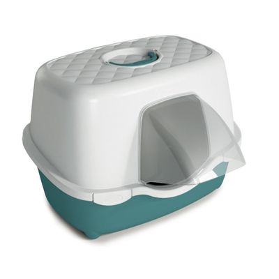 Maison de toilette pour extérieur 56 x 55 x H 39 cm vert pour chat