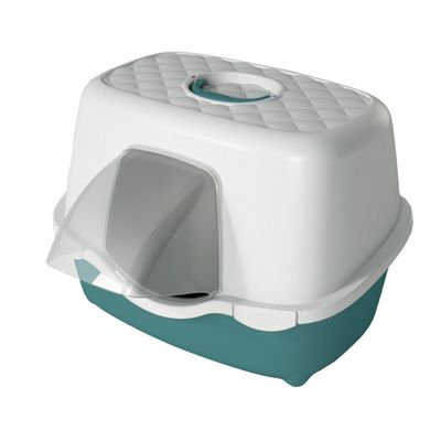 Maison de toilette pour extérieur 56 x 55 x H 39 cm vert pour chat