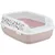 Trixie - Bac à litière Delio rose et blanche 49.5 x 38 x 20 cm pour chat