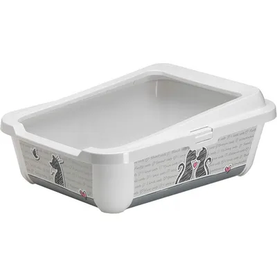 animallparadise - Bac a litière Hercules blanc 51 x 39 x h 19 cm pour cha animallparadise - Bac a litière Hercules blanc 51 x 39 x h 19 cm pour cha