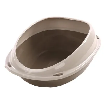 Bac à litière Jota L taupe 56.5 x 39.5 x 19 cm pour chat