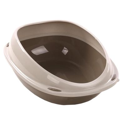 Bac à litière Jota L taupe 56.5 x 39.5 x 19 cm pour chat