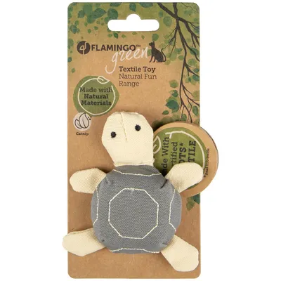 Tortue Natural fun. 11 x 3 cm. gris beige. gamme green. jouet