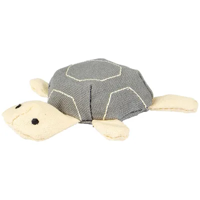 Tortue Natural fun. 11 x 3 cm. gris beige. gamme green. jouet