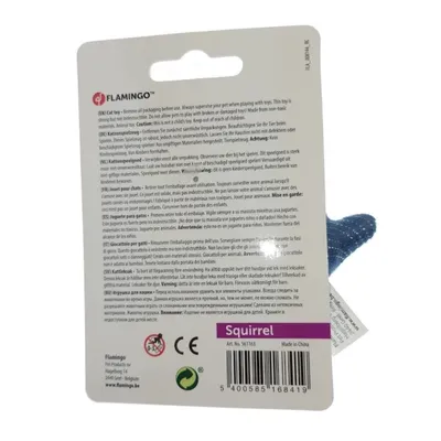 Flamingo - Jouet Ecureuil Medy  taille 8.5 x 9.5 cm pour chat