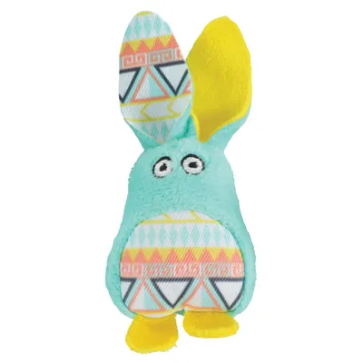 Lapin vert Kali . 11 x 5 x 3 cm. avec catnip. Jouet chat