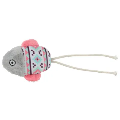 Poisson gris Kali 15 x 6 x 3 cm avec catnip Jouet chat