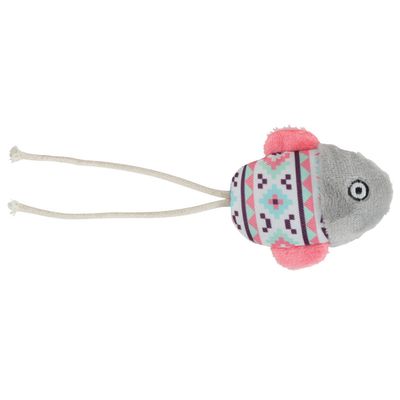Poisson gris Kali 15 x 6 x 3 cm avec catnip Jouet chat