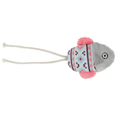 Poisson gris Kali 15 x 6 x 3 cm avec catnip Jouet chat
