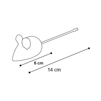 jouet chat lot de 3 souris Floera 14 cm  avec catnip