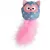 Flamingo - Hibou rose WINNY. taille 6 x 14 x 3 cm Jouet pour chat.