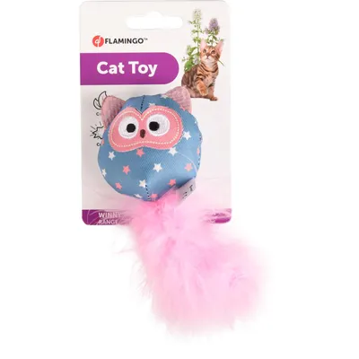 Hibou rose WINNY. taille 6 x 14 x 3 cm Jouet pour chat. Hibou rose WINNY. taille 6 x 14 x 3 cm Jouet pour chat.