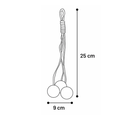 Flamingo - Jouet Justo Balle Brun & Jaune pour chat