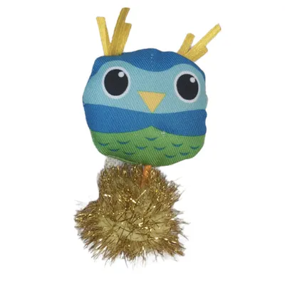 animallparadise - Jouet chat Lovely hibou Taille 9 x 5 cm x 2.5 cm avec cat