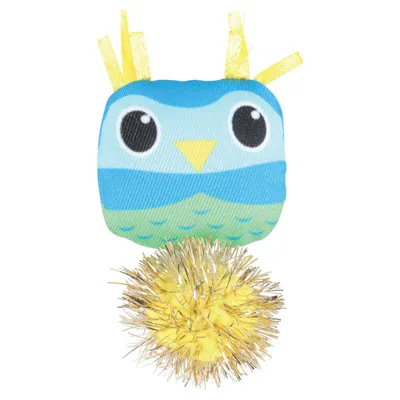 animallparadise - Jouet chat Lovely hibou Taille 9 x 5 cm x 2.5 cm avec cat
