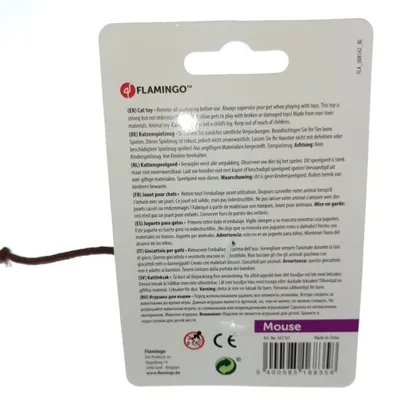 Flamingo - Souris Medy  5 x 14 cm Jouet pour chat.