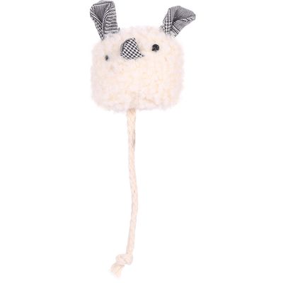 1 souris ronde SUAVA 15 cm  jouet pour chat  couleur aléatoire