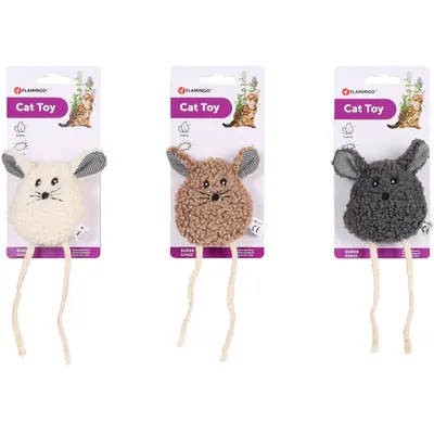 Flamingo - 1 souris SUAVA .20 cm. jouet pour chat. couleur aléatoire.