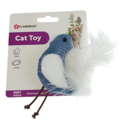 Oiseau Medy  taille 10 x 17 cm Jouet pour chat.