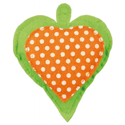 Trixie - Feutre Cœur avec garnissage Valériane 11 cm Jouet pour Chat,