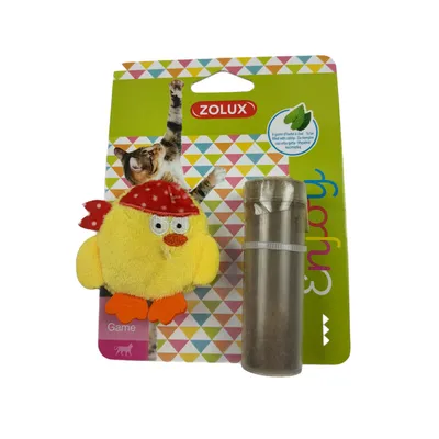 zolux - Pirate jaune Taille 7 x 6 cm avec catnip Jouet chat