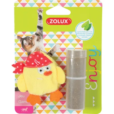 Pirate jaune Taille 7 x 6 cm avec catnip Jouet chat