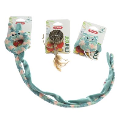 3 jouets, chouette, disque carton et jouet de porte tissu feuille ,  pour c