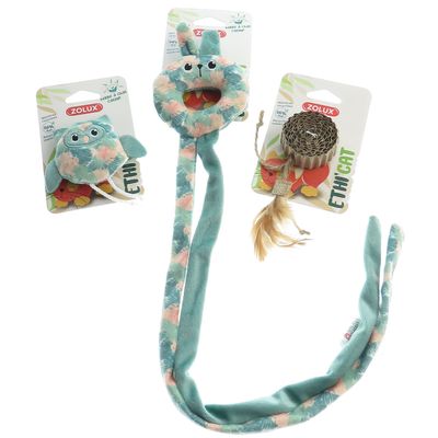 3 jouets, chouette, disque carton et jouet de porte tissu feuille ,  pour c