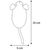 Flamingo - 1 souris SUAVA 15 cm jouet pour chat, couleur aléatoire.