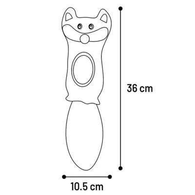 Flamingo - Jouet peluche Renard  Jeany , 11 x 36 cm pour chat