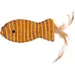 Flamingo - Jouet Justo poisson 14 x 5 x 2 cm Brun & Jaune pour chat