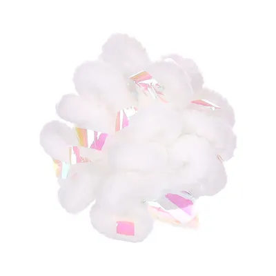 1 Balle NEVA blanche  ø 5.5 cm. jouet pour les chats