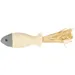 Poisson Natural fun. 20 cm. gris beige. gamme green. jouet pour chat.
