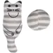 Jouet Chat Gris + balle avec Catnip 13 cm x 3 cm pour chat