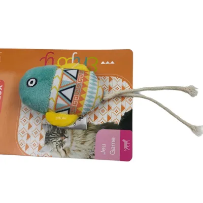 zolux - Poisson vert. Kali  15 x 6 x 3 cm. avec catnip. Jouet chat